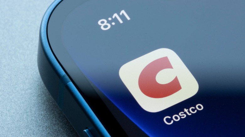 Costco app on phone screen