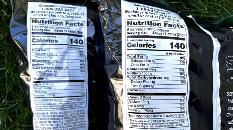 nutrition facts of Doritos Spicy Pineapple Jalapeno