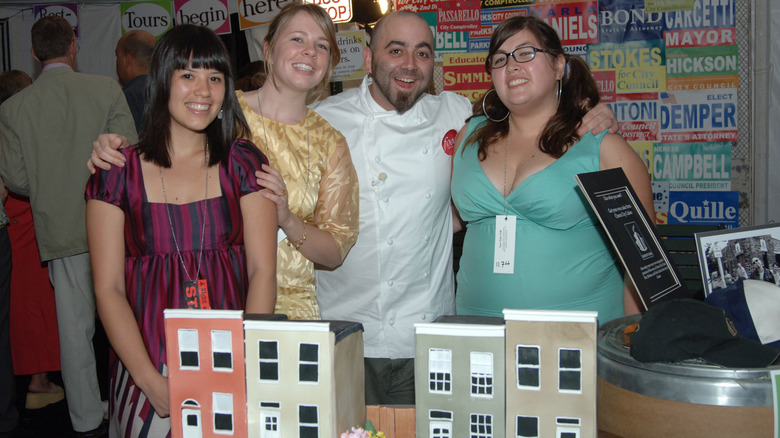 Charm City Cakes team poses with Duff Goldman