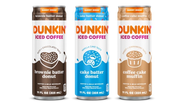 Dunkin' canned iced coffee drinks
