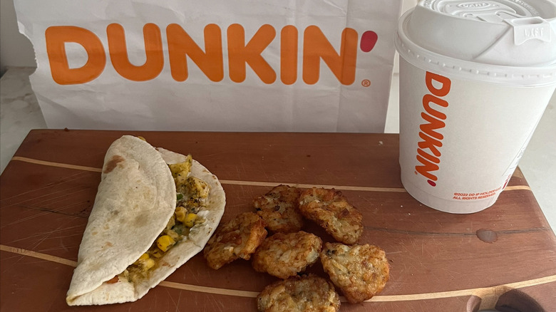 Dunkin' Breakfast Tacos with sides