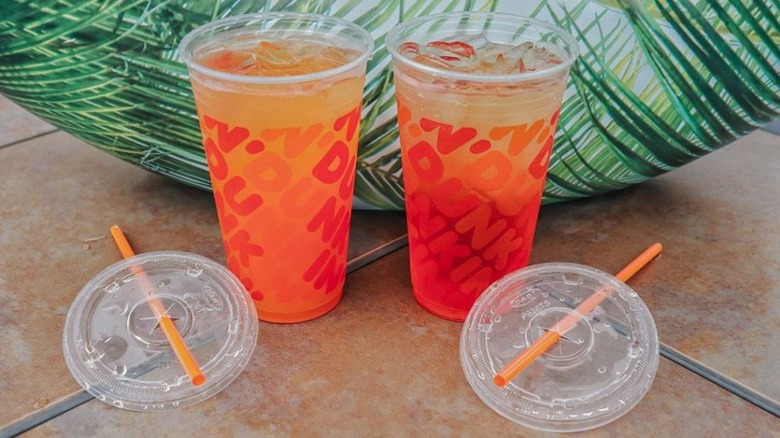 two Dunkin' refreshers