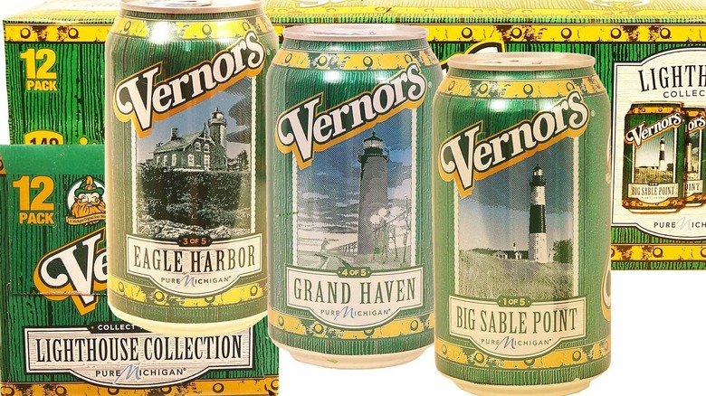 Cans of Vernors Ginger Ale