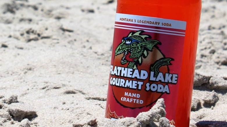 Bottle of Flathead Lake Gourmet Soda