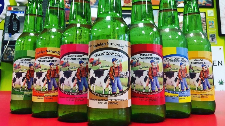 Assorted bottles of Vermont Sweetwater soda