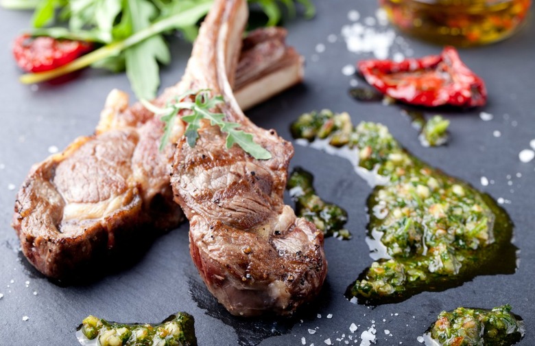 Rack of Lamb with Garden Gremolata