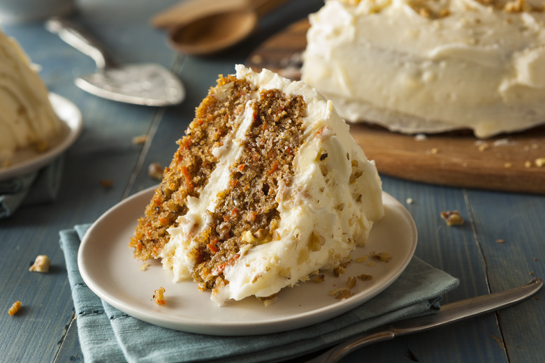 Rum Raisin Carrot Cake With Cream Cheese Frosting