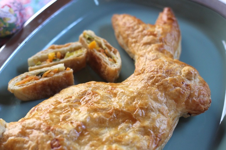 Rabbit-Shaped Vegetable Strudels