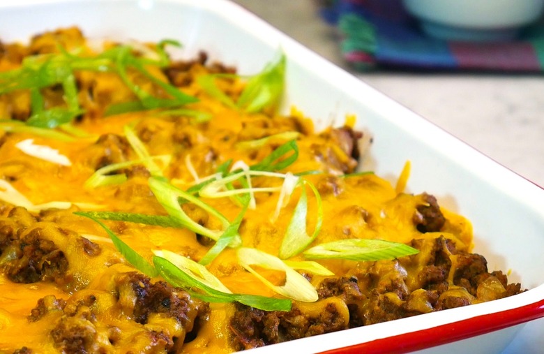 Chili Cheese Tater Tot Casserole 