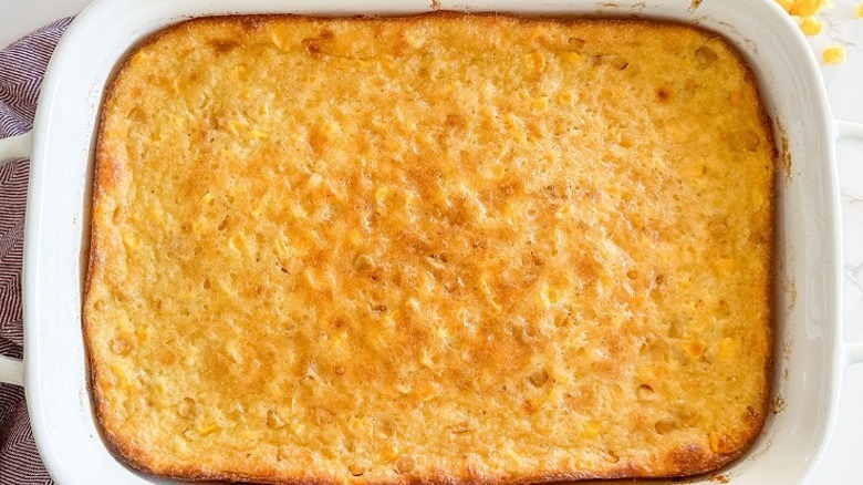 homemade corn pudding