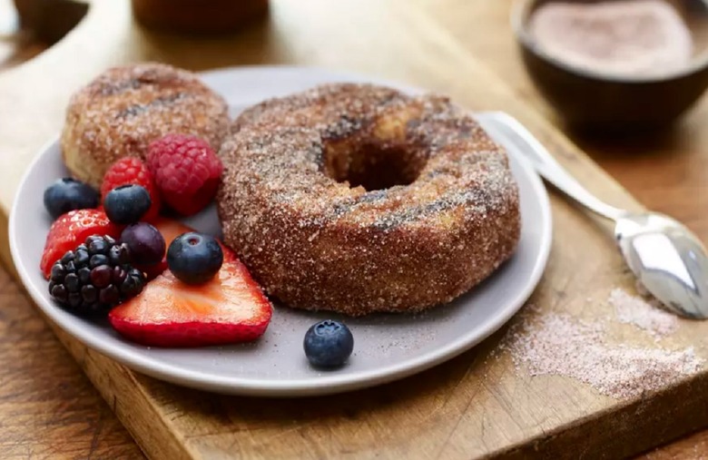 Cinnamon Sugar Grilled Doughnuts 