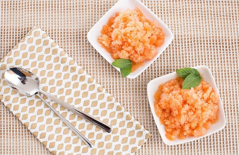 Peach & Champagne Granita 