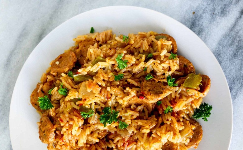 Cajun Chicken Sausage and Rice