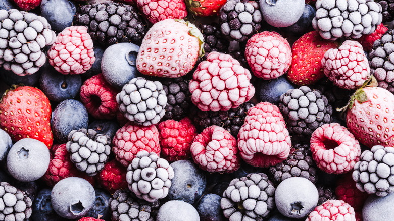 frozen strawberries blueberries and blackberries