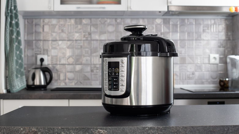 instant pot on kitchen counter