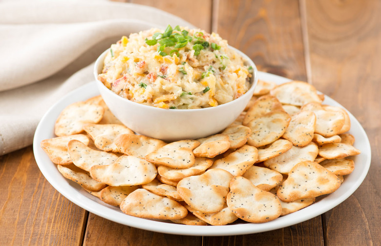 Bacon and Cheddar Dip with Almonds