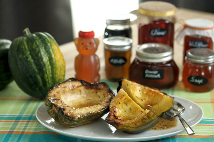 Sage-Honey Roasted Acorn Squash