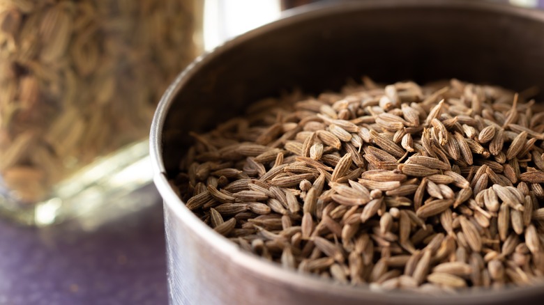 Cumin seeds in a bowl