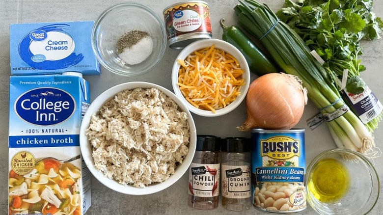 chicken and chili ingredients