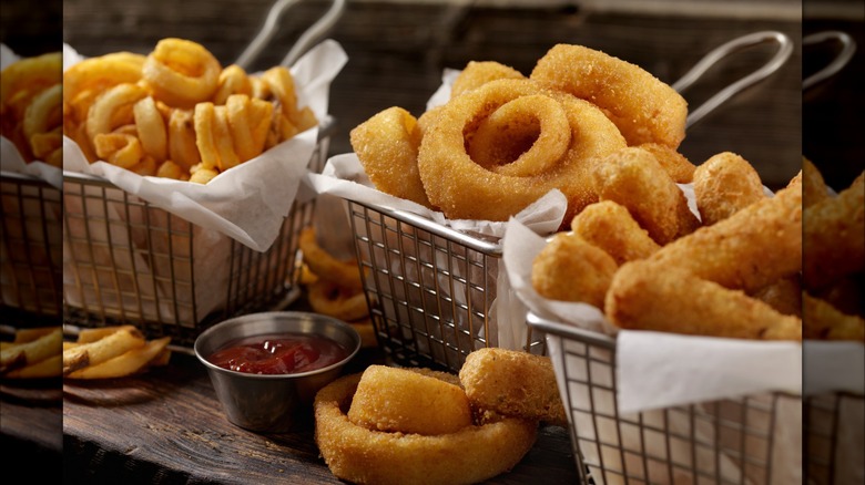 selection of fried foods