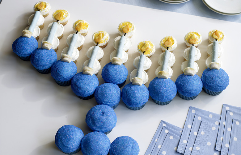 Cupcake Menorah 