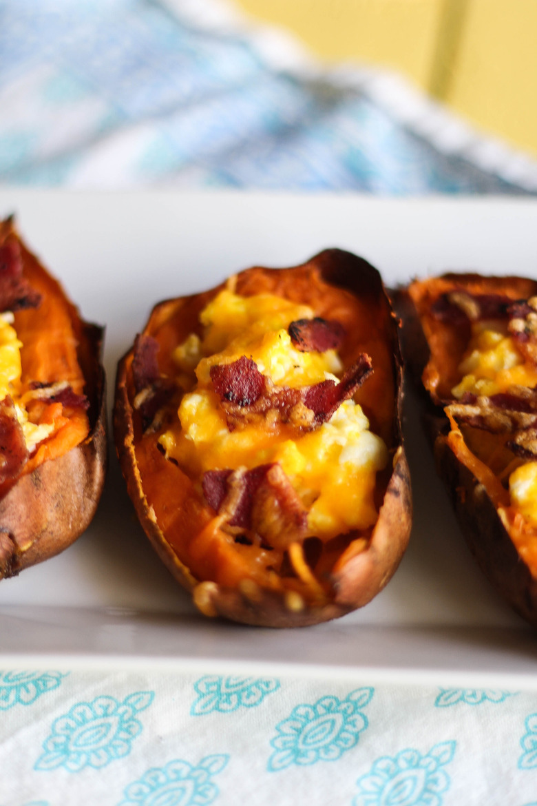 Egg-Stuffed Sweet Potatoes