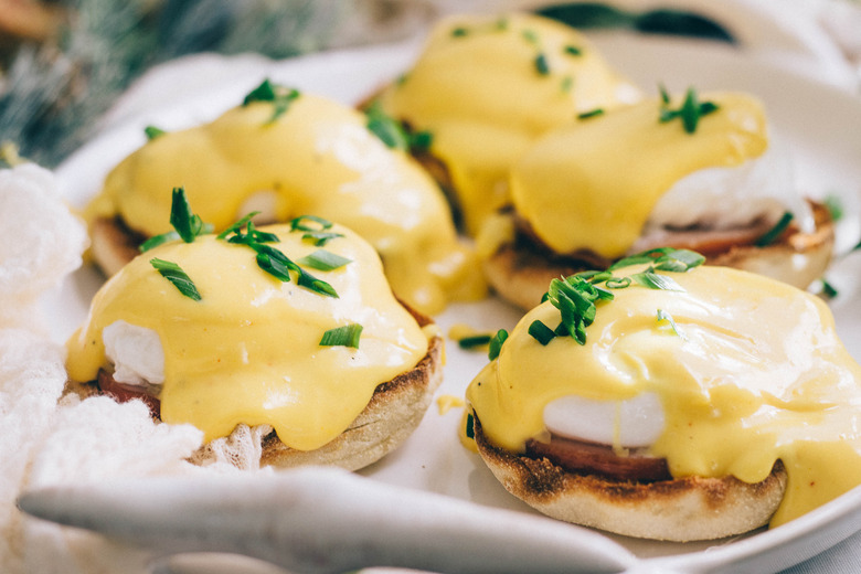 Eggs Benedict with Turmeric Brown Butter Hollandaise