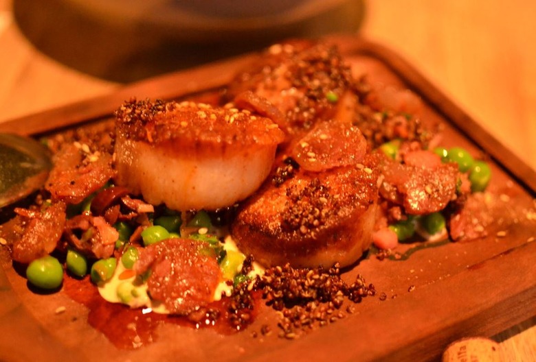 Girl & The Goat: Seared Diver Scallops