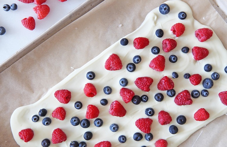 Red, White and Blue Chocolate Bark