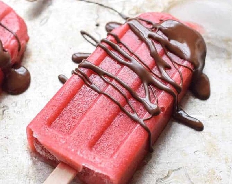 Strawberry Popsicles