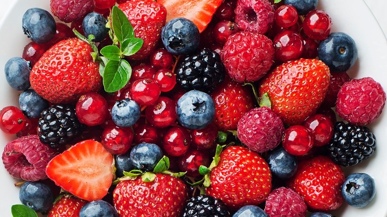 A bowl of berries