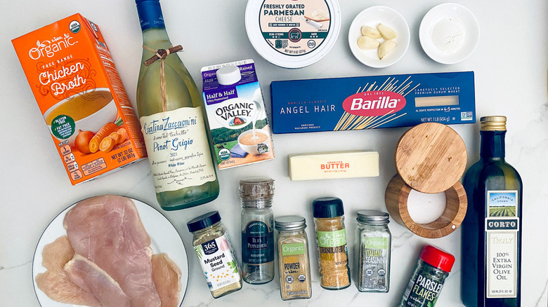 ingredients for chicken pasta casserole