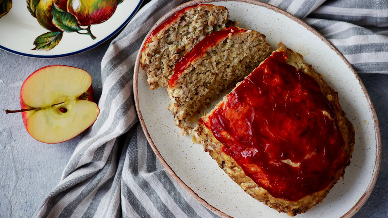 Meatloaf on a plate