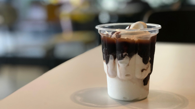 A McDonald's hot fudge sundae