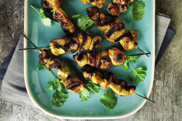 Thai Marinated Grilled Chicken Skewers