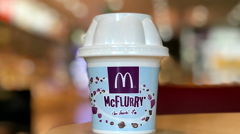 McFlurry on a table