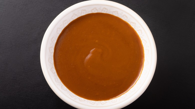 demi-glace sauce in bowl