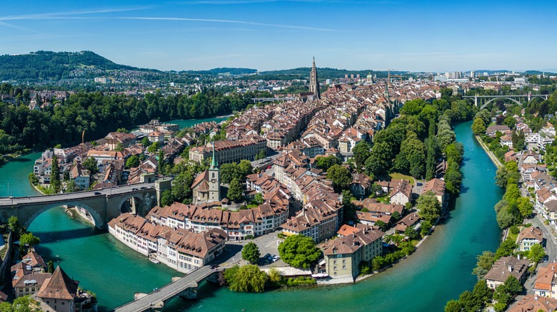 aerial view of Bern