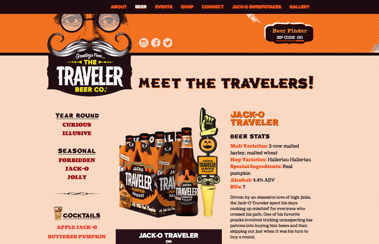 Jack-O Traveler, The Traveler Beer Co.