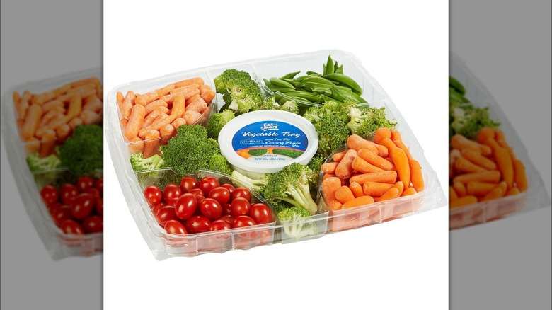 Costco Vegetable Tray and dip