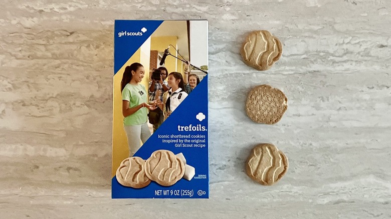 Girl Scout Trefoil cookies