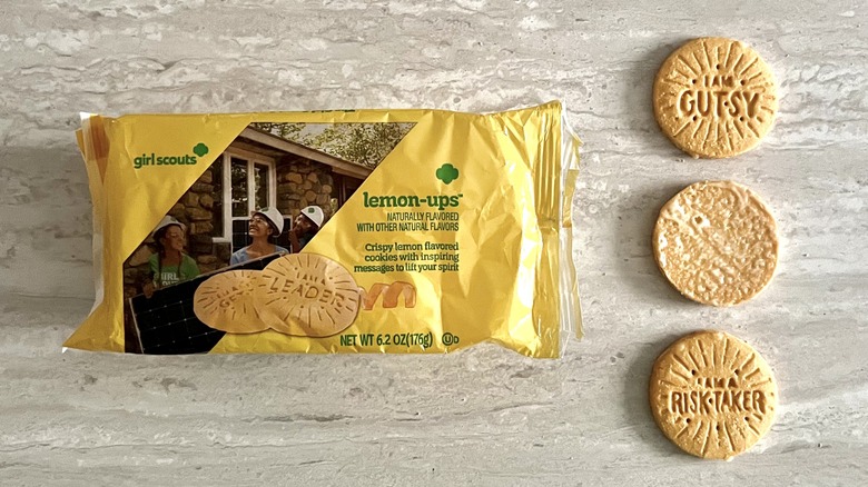 Girl Scout Lemon-Ups cookies