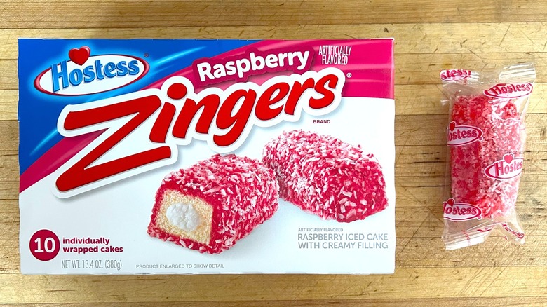 Box and package of Raspberry Zingers