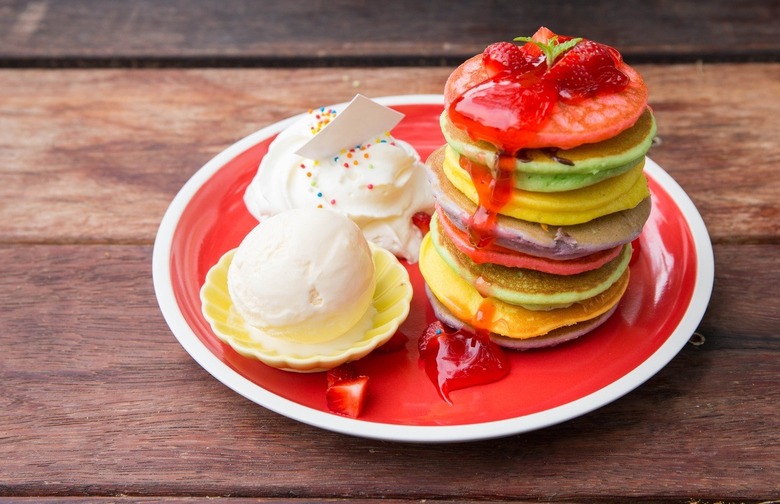 Rainbow Lunch Box Pancakes