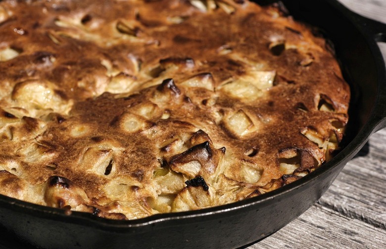 Whole-Wheat German Pancake With Pears