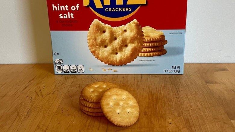 Stack of Ritz crackers