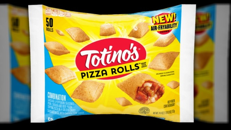 Combination Totino's pizza roll