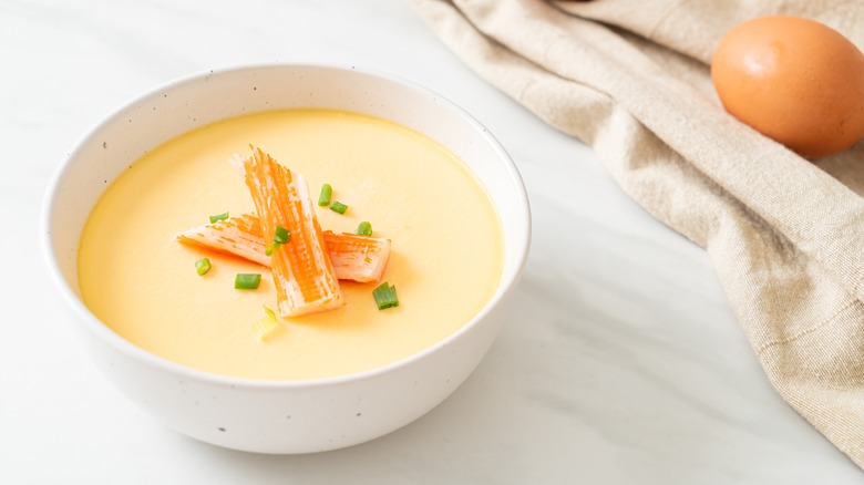 steamed eggs in bowl