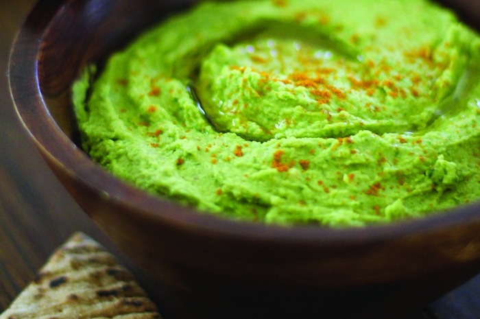 Roasted Garlic Kale Hummus