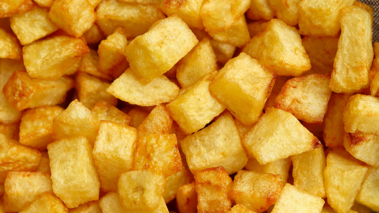 Fried diced potatoes